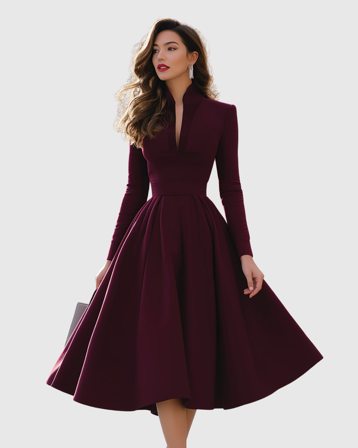 Juliette™ | V-Neck Midi Dress