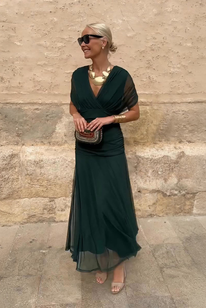 Louise | Elegant Maxi Dress for Special Occasions with V-Neck