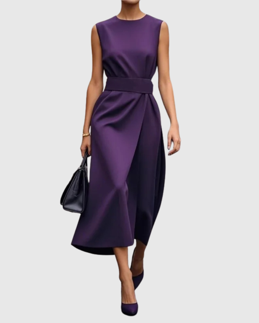 Aubrielle™ | Elegant Round-Neck Dress