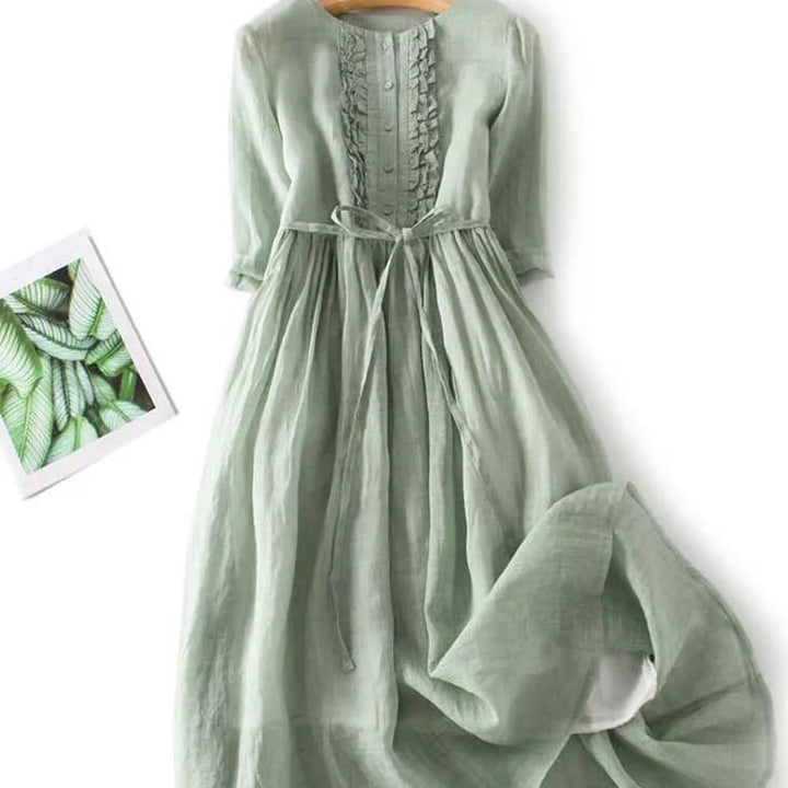 Chantal | Linen Maxi Dress