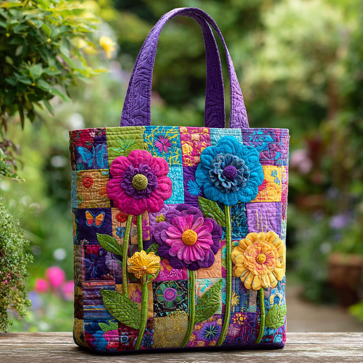 Florina™ | Artistic Bag with 3D Floral Pattern (Eye-Catching Print)