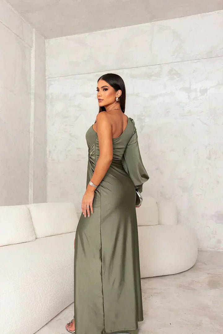 Riley™ | One-Shoulder Evening Maxi Dress