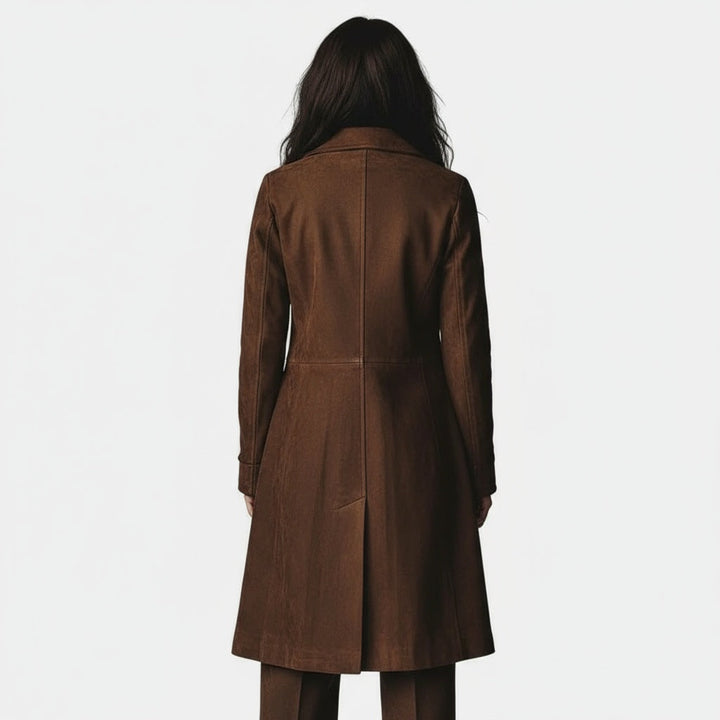 Julia | Long Suede Coat