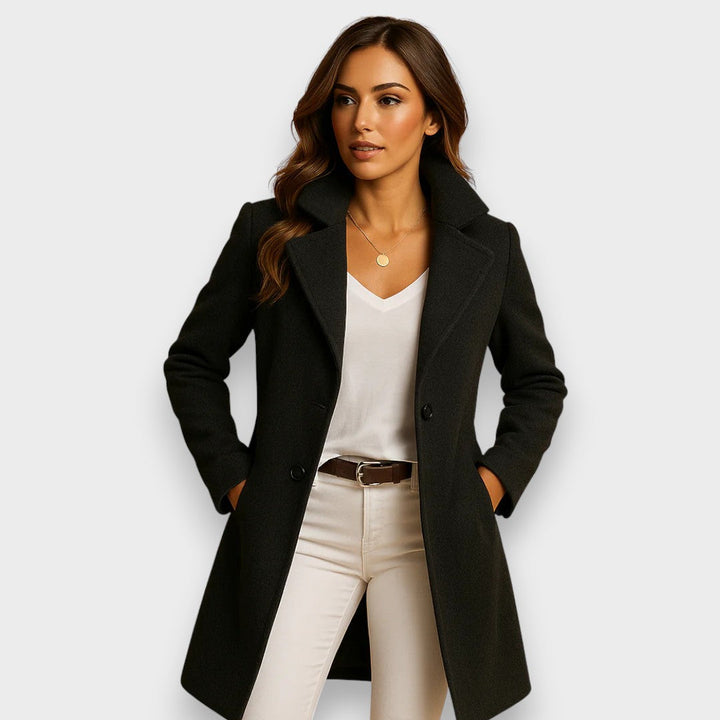 Milena™ | Classic Double-Breasted Wool Coat